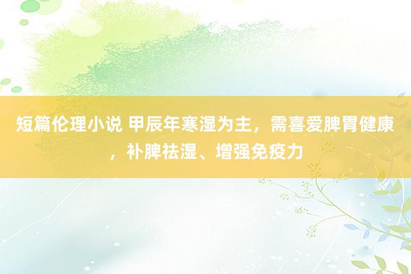 短篇伦理小说 甲辰年寒湿为主，需喜爱脾胃健康，补脾祛湿、增强免疫力